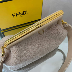 Fendi First Medium Sheepskin Bag 8BP127 Beige - Default Title - View 5