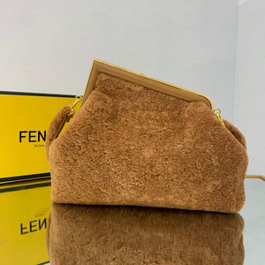 Fendi First Medium Sheepskin Bag 8BP127 Brown - Default Title - View 2