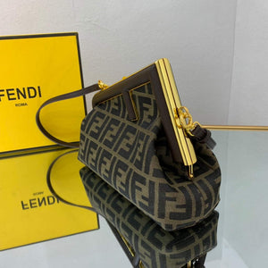 Fendi FIRST Small Bag 8BP129 Dark Green FF - Default Title - View 4