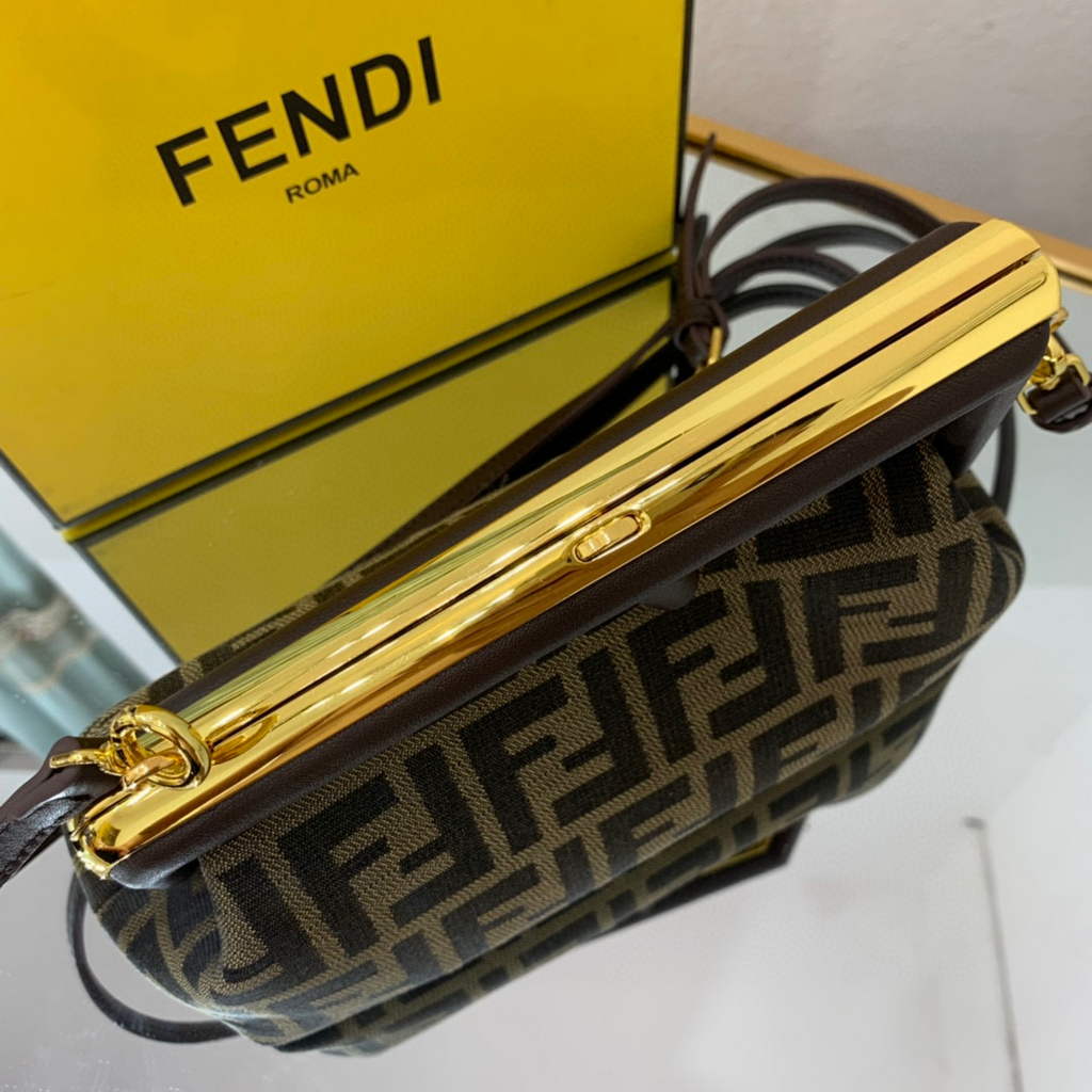 Fendi FIRST Small Bag 8BP129 Dark Green FF