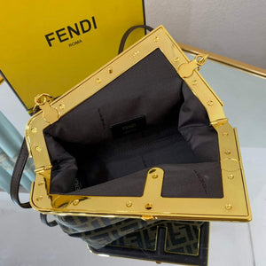 Fendi FIRST Small Bag 8BP129 Dark Green FF - Default Title - View 6