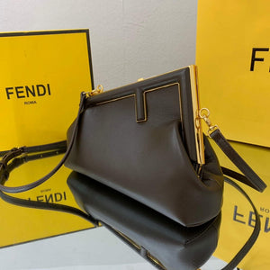 Fendi FIRST Small Bag 8BP129 Dark Brown Leather - Default Title - View 4