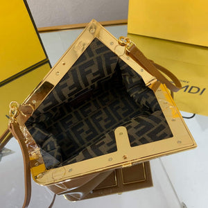 Fendi FIRST Small Bag 8BP129 Leather Brown - Default Title - View 6