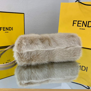 Fendi FIRST Small Bag Fox fur Bag 8BP129 Apricot - Default Title - View 9