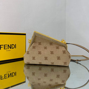 Fendi First Small flannel Bag 8BP129 Tan - Default Title - View 2