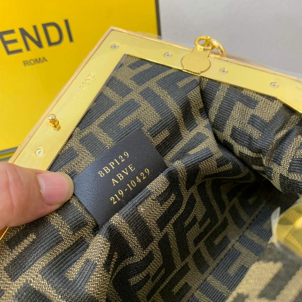 Fendi First Small Sheepskin Bag 8BP129 Tan