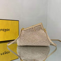 Fendi First Small Sheepskin Bag 8BP129 Beige - Default Title - View 1