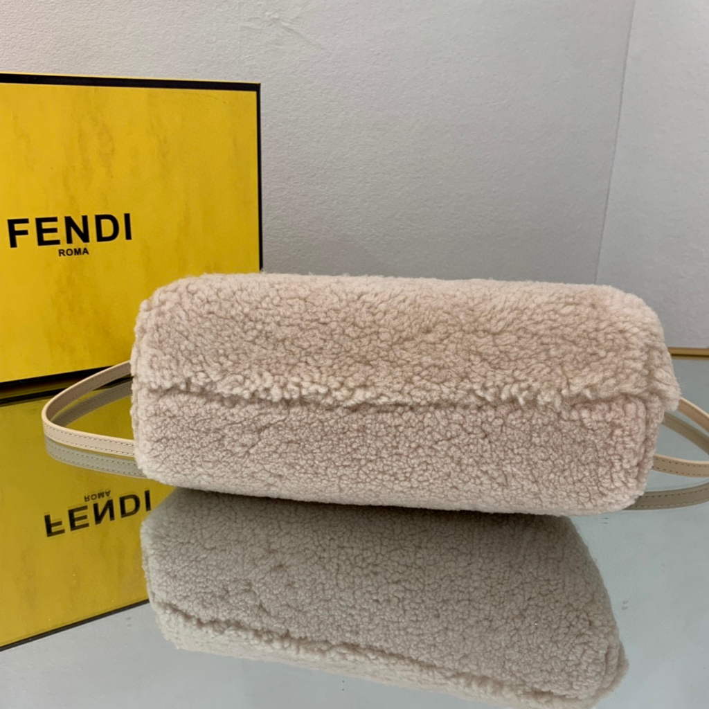 Fendi First Small Sheepskin Bag 8BP129 Beige