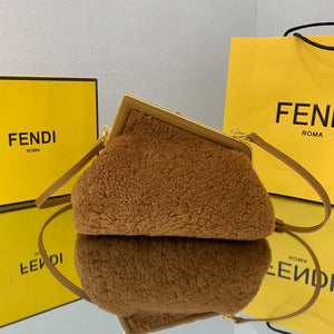 Fendi First Small Sheepskin Bag 8BP129 Brown - Default Title - View 2