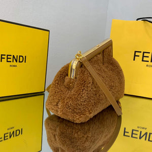 Fendi First Small Sheepskin Bag 8BP129 Brown - Default Title - View 3