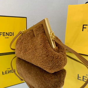 Fendi First Small Sheepskin Bag 8BP129 Brown - Default Title - View 4