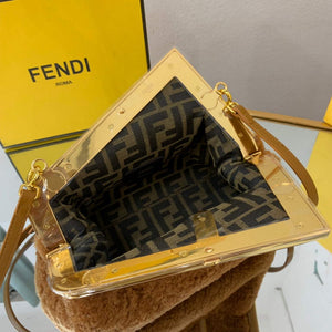 Fendi First Small Sheepskin Bag 8BP129 Brown - Default Title - View 6