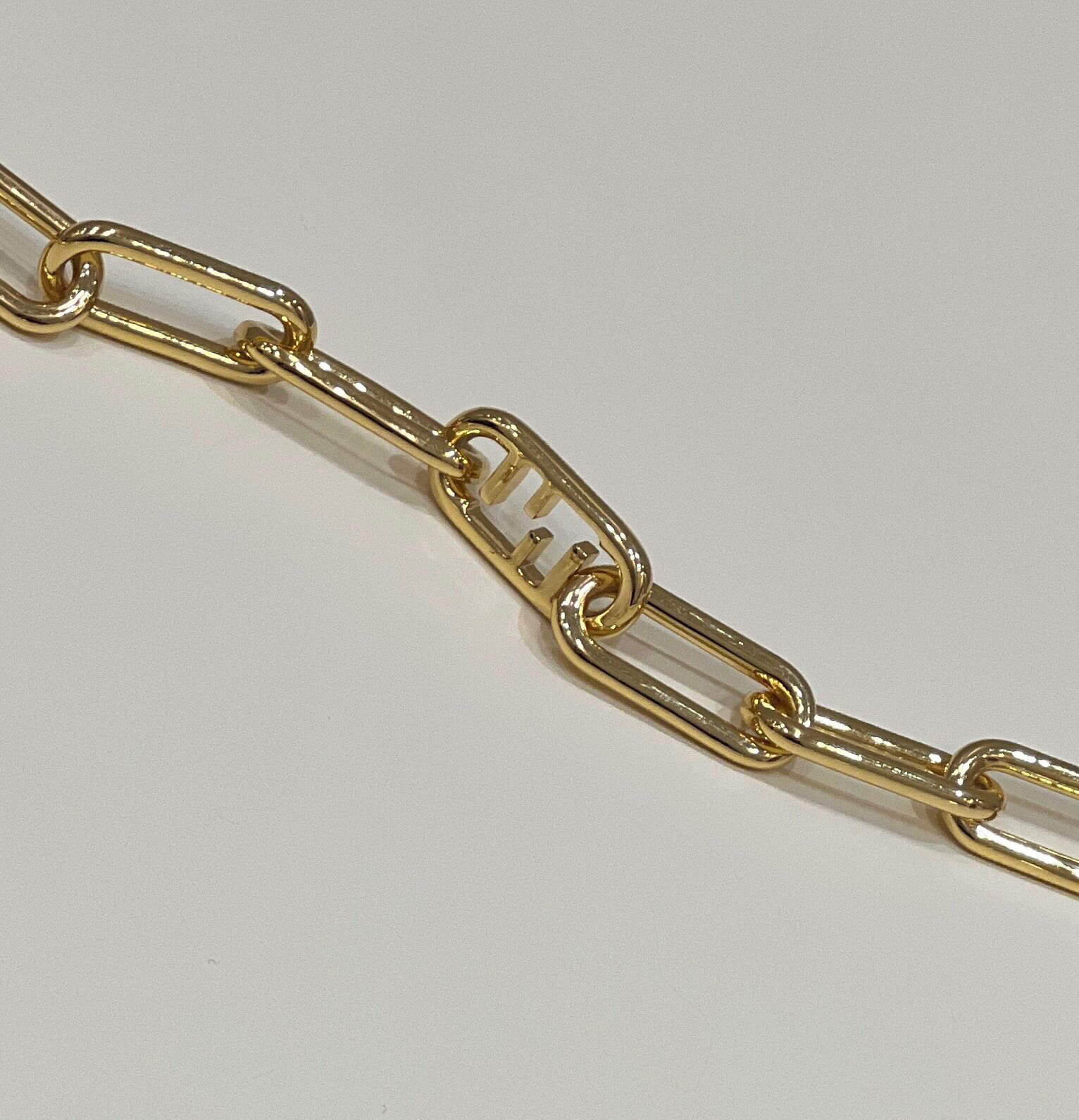 Fendi Handbag Custom metal chain Shoulder Strap F10052 Gold - Default Title - View 6