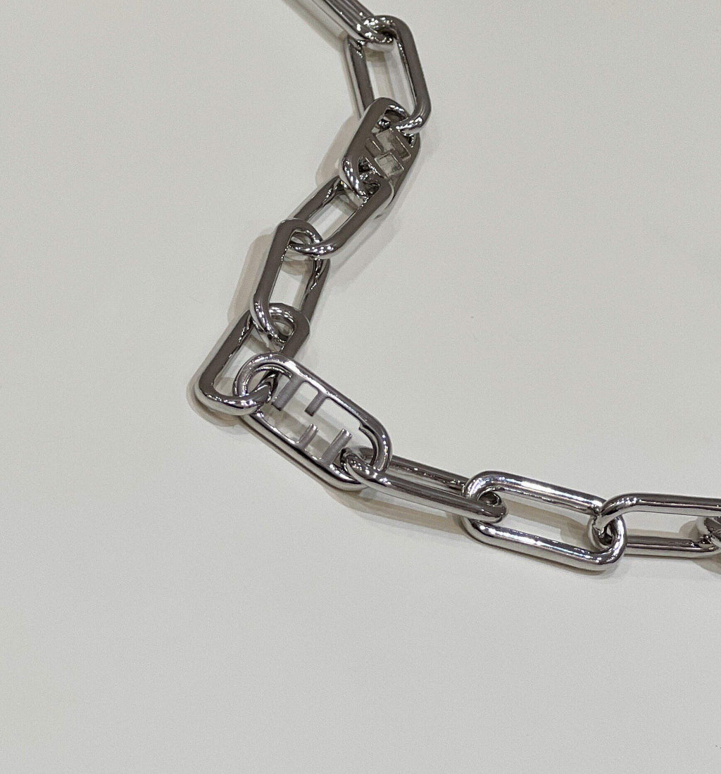 Fendi Handbag Custom metal chain Shoulder Strap F10053 Silvery