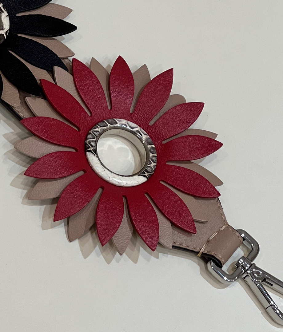 Fendi Handbag Shoulder Calfskin Flower Strap You F10060