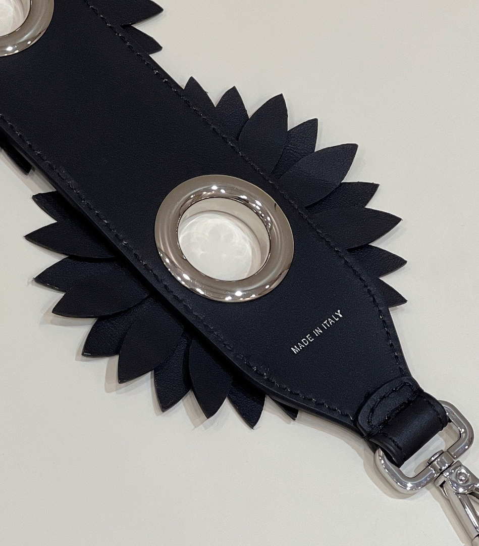 Fendi Handbag Shoulder Calfskin Flower Strap You F10061