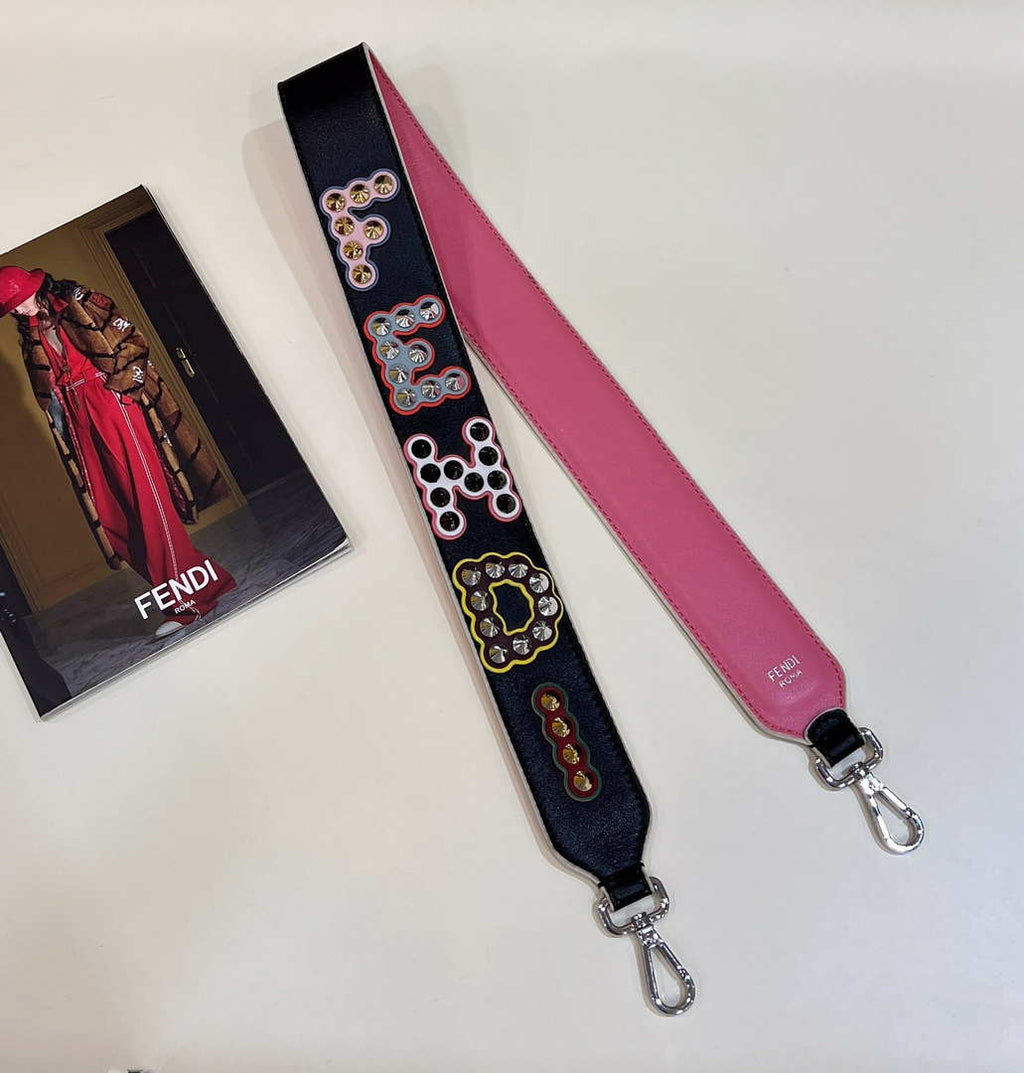 Fendi Handbag Strap You Leather shoulder strap F10066