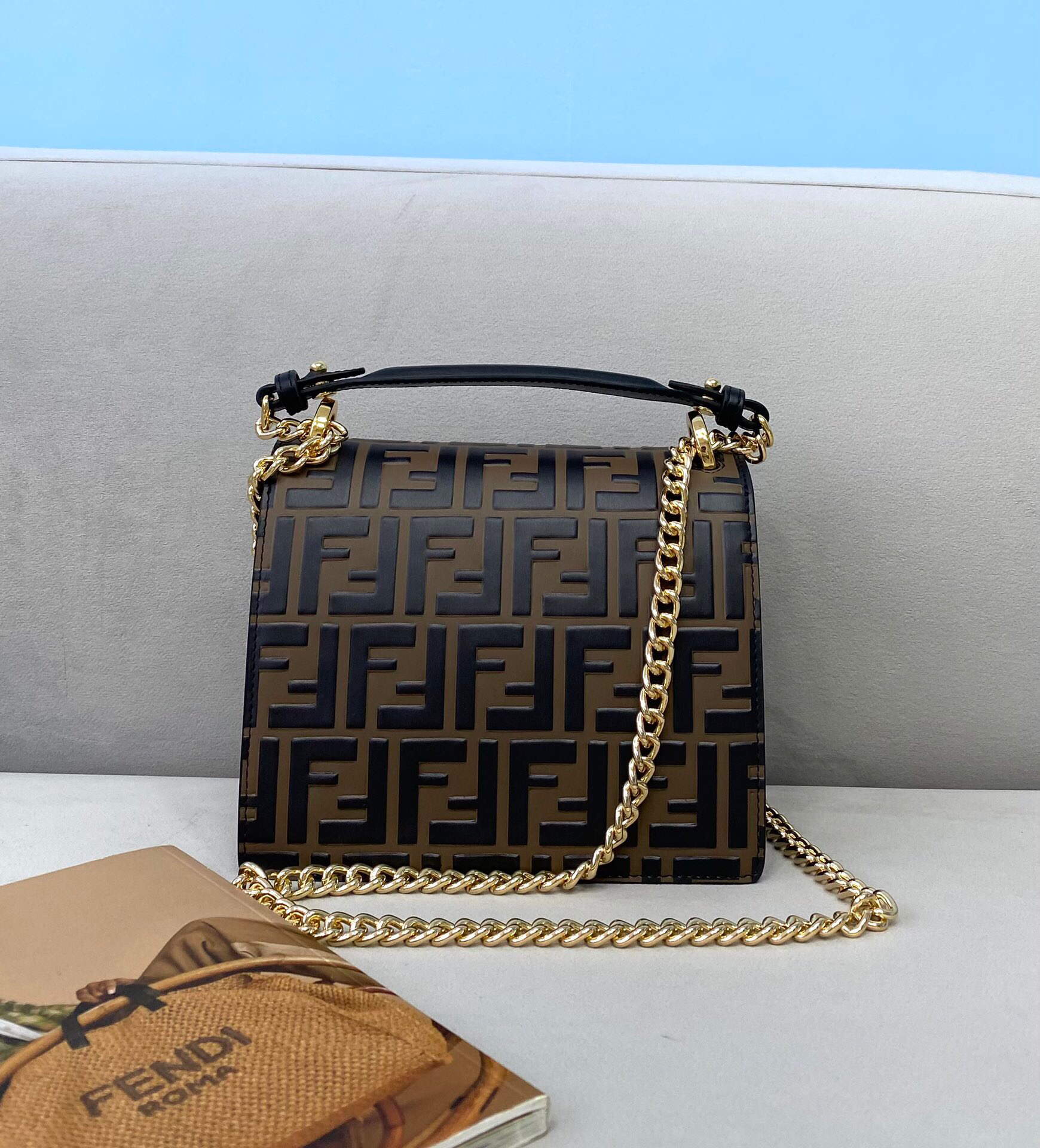 Fendi Kani 0508S Shoulder Bag Black