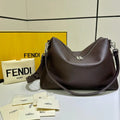 Fendi Lui Large Dark Brown leather bag 7VA667