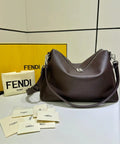 Fendi Lui Large Dark Brown leather bag 7VA667