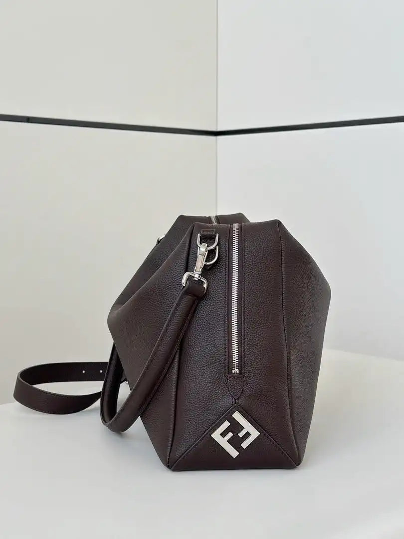 Fendi Lui Large Dark Brown leather bag 7VA667