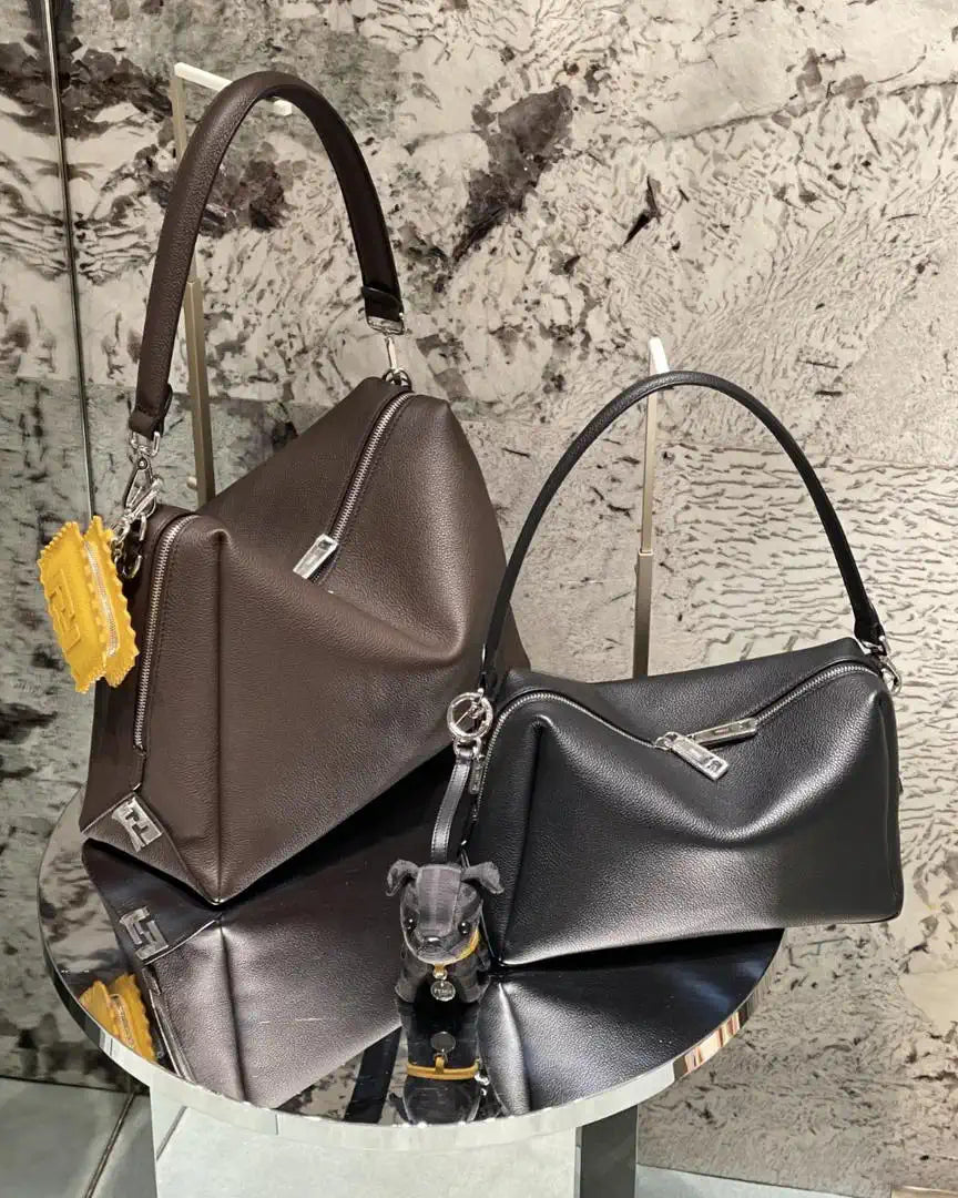 Fendi Lui Large Dark Brown leather bag 7VA667