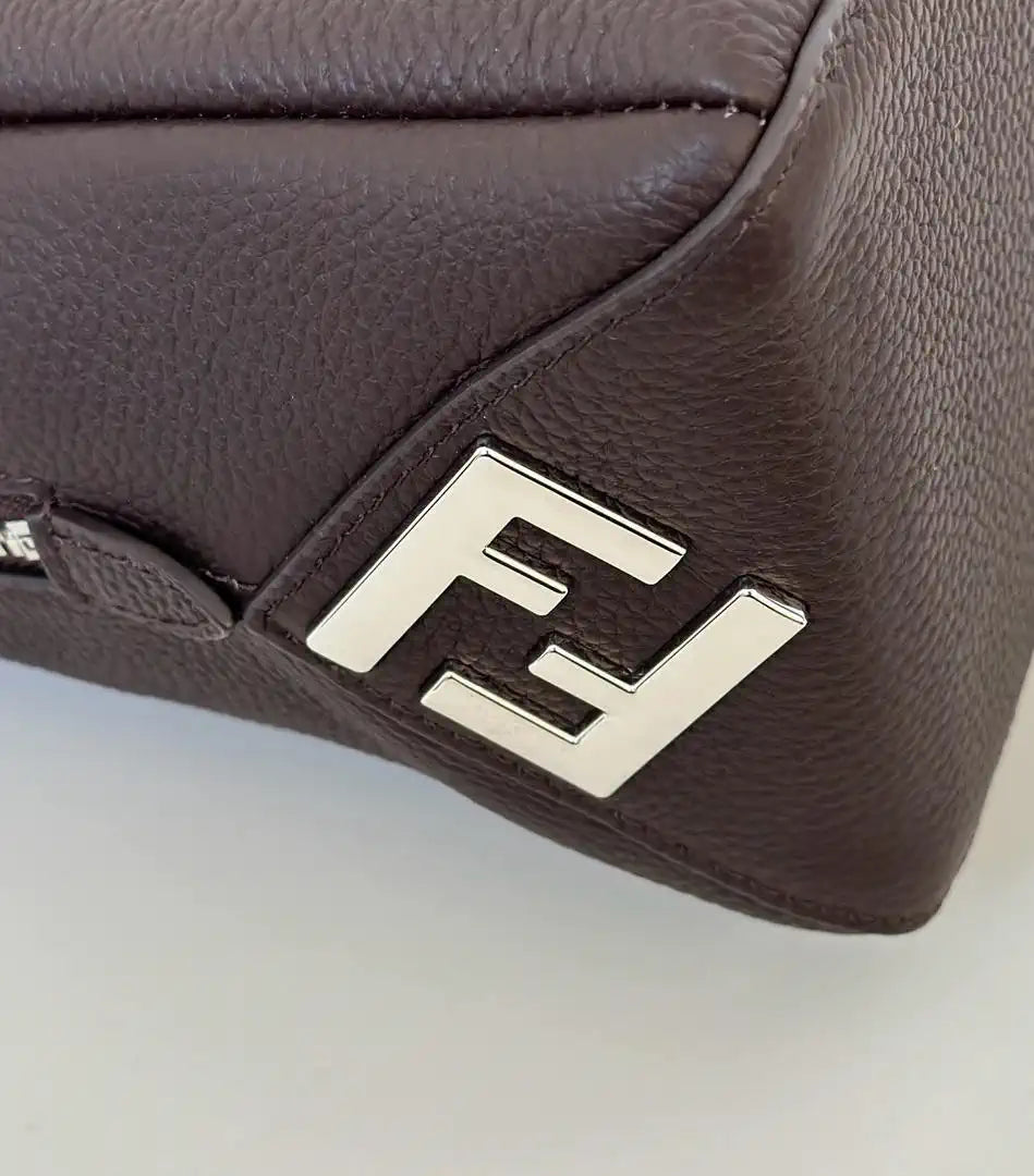 Fendi Lui Medium Dark Brown leather bag 7VA672