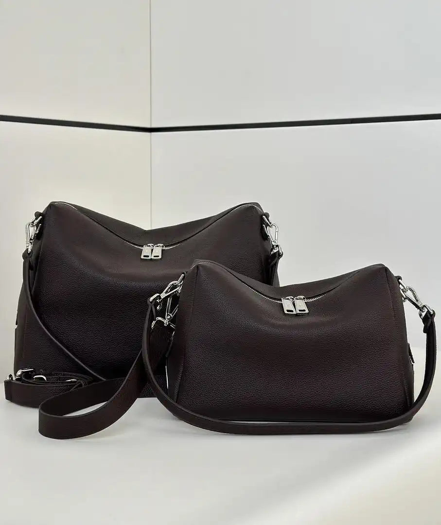 Fendi Lui Medium Dark Brown leather bag 7VA672
