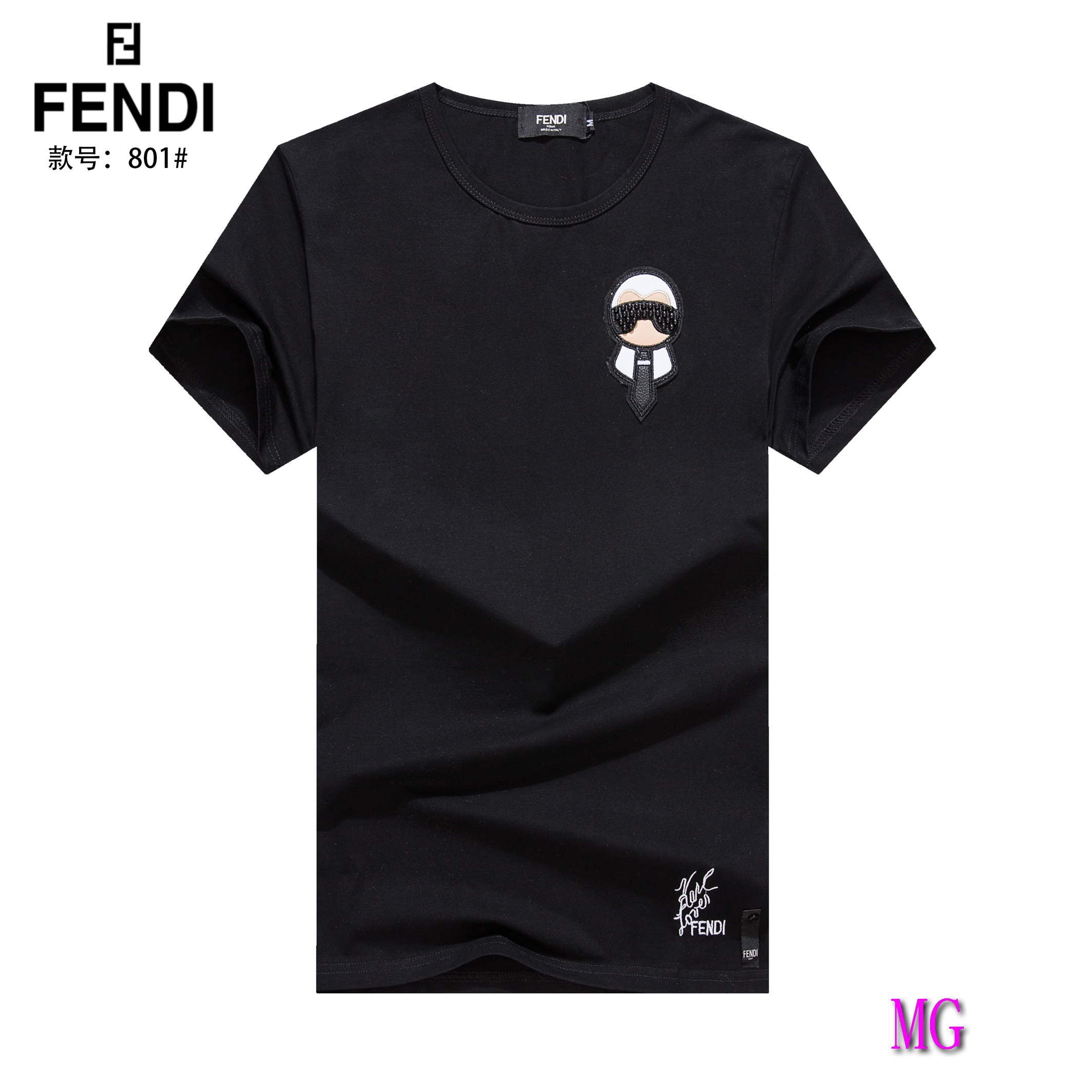 Fendi Men T-Shirts Fendi Fashion Clothing F50040