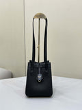 Fendi Mini Origami 8BS083 Black leather mini bag that can be transformed 8626As