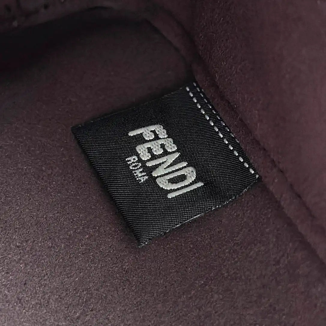 Fendi Mini Origami 8BS083 Blue denim-effect FF jacquard transformable mini-bag 8626CS