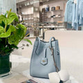 Fendi Mini Origami 8BS083 Blue leather mini bag that can be transformed 8626As - Default Title - View 1