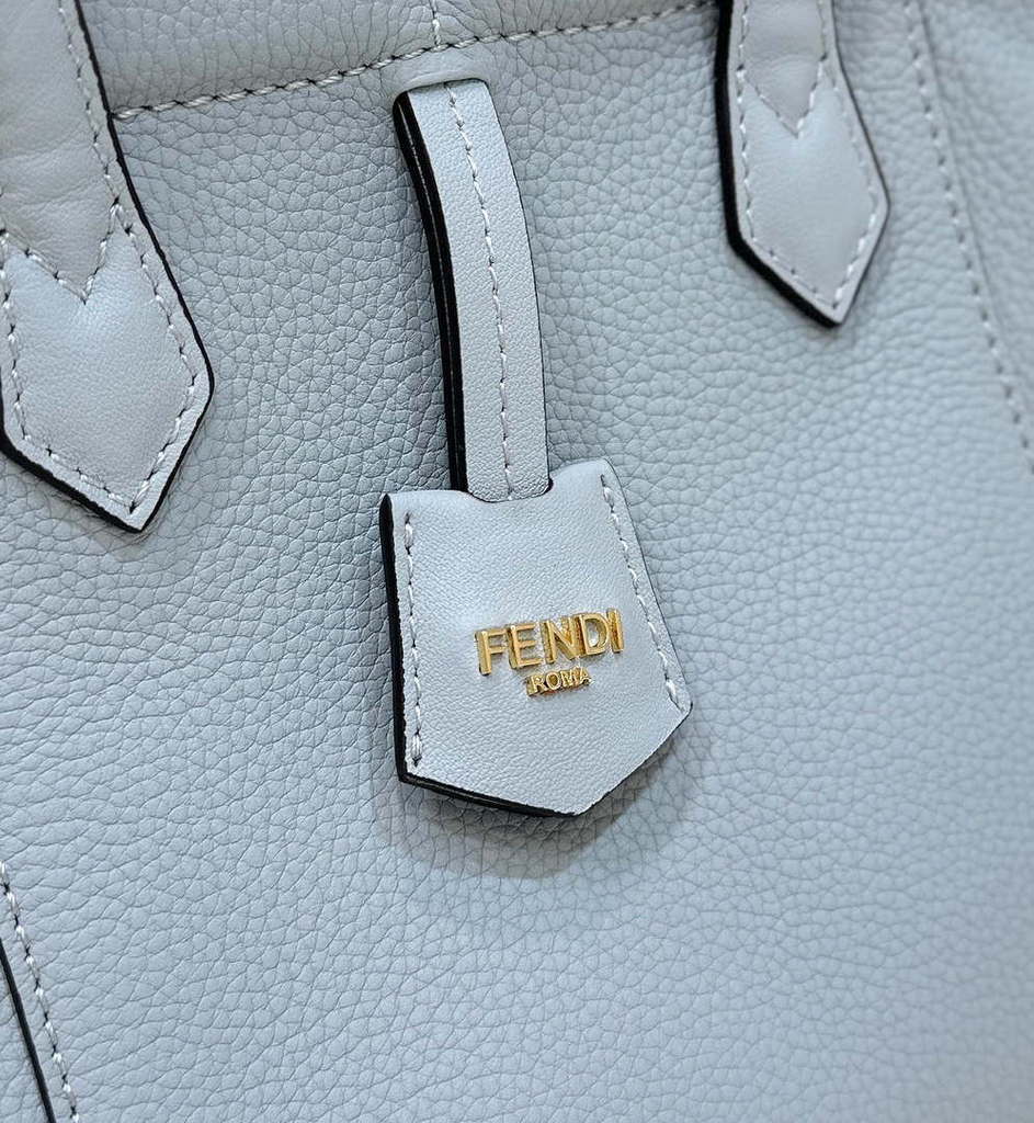 Fendi Mini Origami 8BS083 Blue leather mini bag that can be transformed 8626As