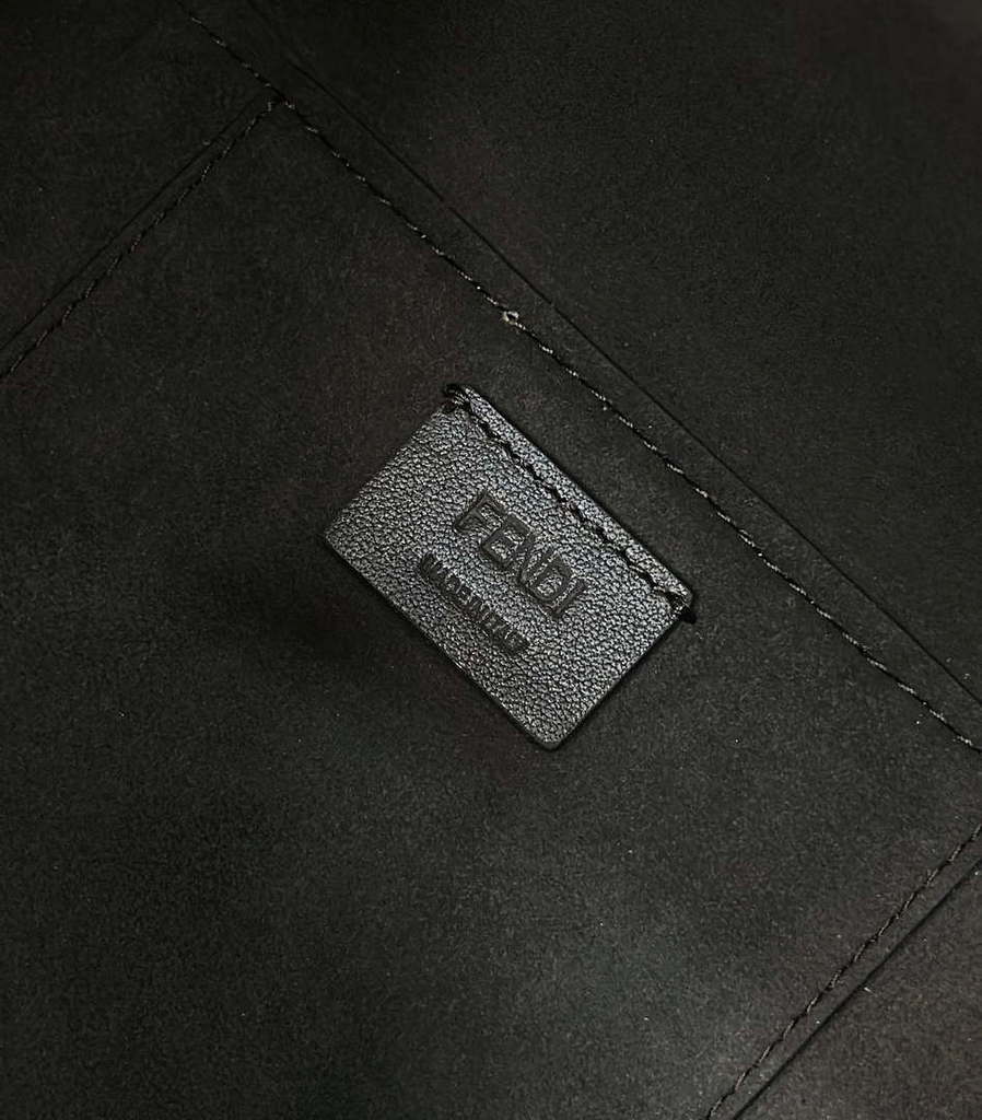 Fendi Mini Origami 8BS083 Blue leather mini bag that can be transformed 8626As