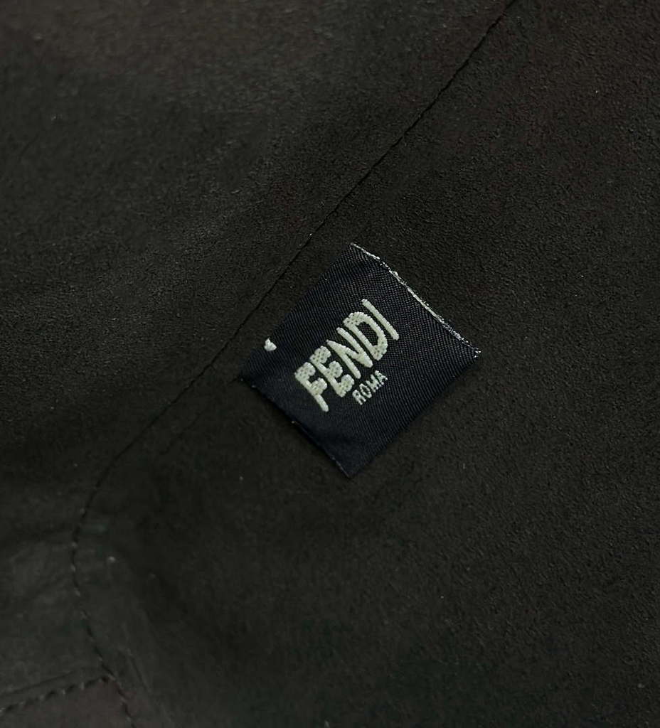 Fendi Mini Origami 8BS083 Black leather mini bag that can be transformed 8626As