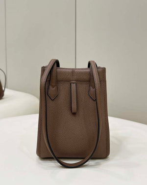 Fendi Mini Origami 8BS083 Brown leather mini bag that can be transformed 8626As - Default Title - View 8