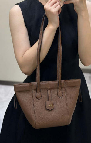 Fendi Mini Origami 8BS083 Brown leather mini bag that can be transformed 8626As - Default Title - View 3