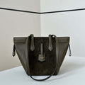 Fendi Mini Origami 8BS083 Dark Green leather mini bag that can be transformed 8626As - Default Title - View 1