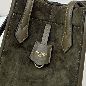 Fendi Mini Origami 8BS083 Dark Green leather mini bag that can be transformed 8626As - Default Title - View 7
