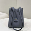Fendi Mini Origami 8BS083 gray blue leather mini bag that can be transformed 8626As - Default Title - View 1
