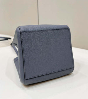 Fendi Mini Origami 8BS083 gray blue leather mini bag that can be transformed 8626As - Default Title - View 5