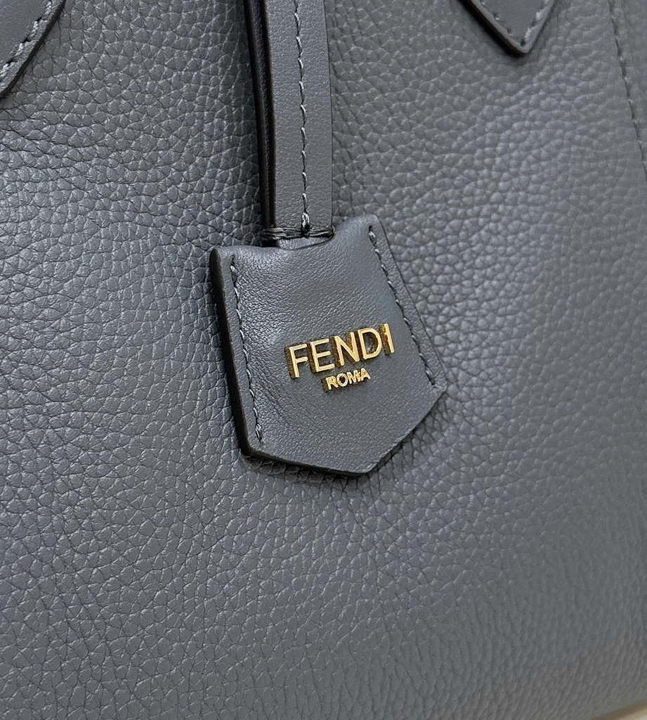Fendi Mini Origami 8BS083 gray blue leather mini bag that can be transformed 8626As