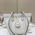Fendi Mini Origami 8BS083 White leather mini bag that can be transformed 8626As - Default Title - View 1