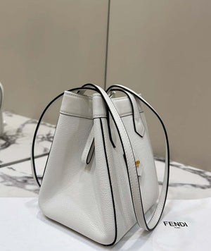 Fendi Mini Origami 8BS083 White leather mini bag that can be transformed 8626As - Default Title - View 3