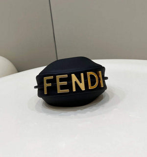 Fendi Nano Fendigraphy Black  Leather Charm 7AS089 Black - Default Title - View 6
