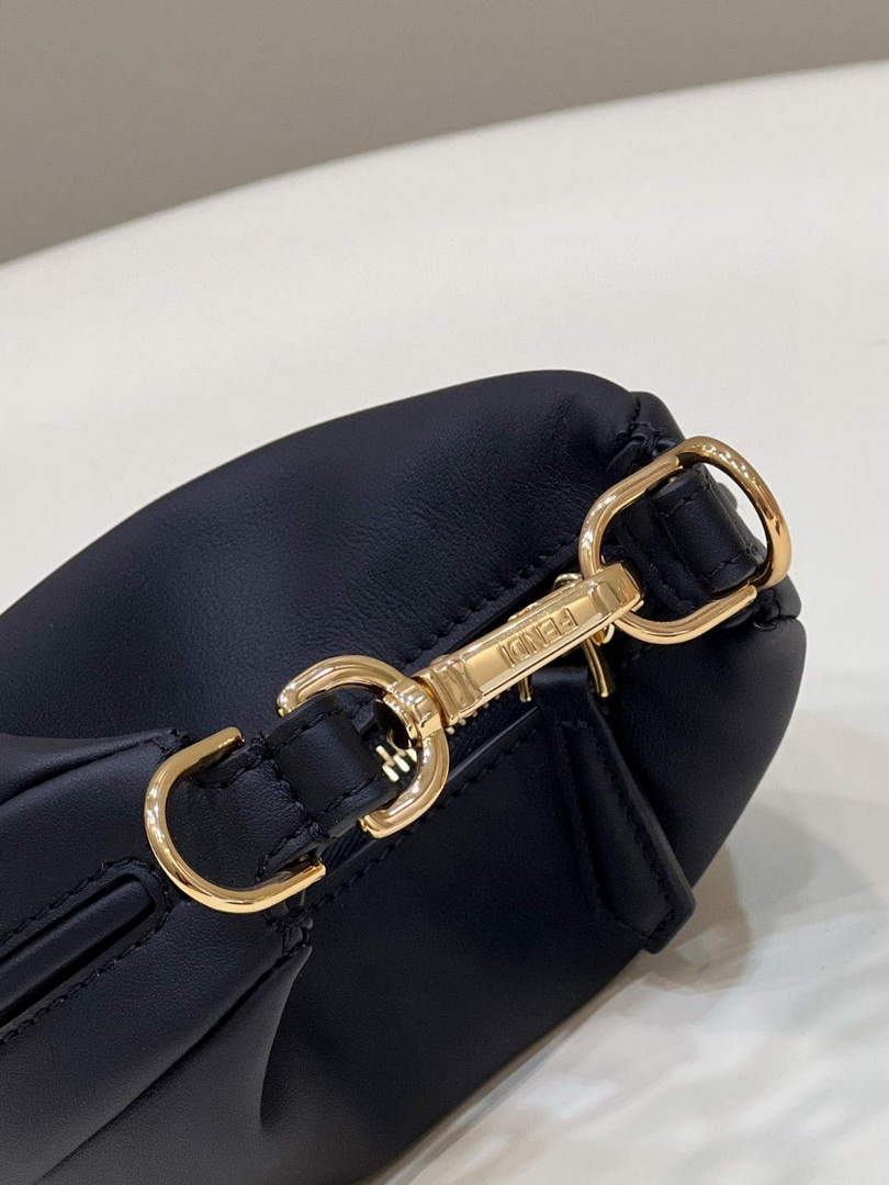 Fendi Nano Fendigraphy Black  Leather Charm 7AS089 Black - Default Title - View 9