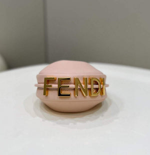 Fendi Nano Fendigraphy Black Leather Charm 7AS089 Pink - Default Title - View 5