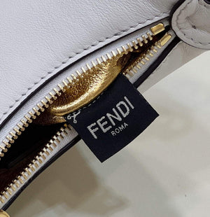 Fendi Nano Fendigraphy Black Leather Charm 7AS089 White - Default Title - View 8
