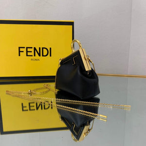 Fendi Nano First Charm Shoulder Bag 7AS051 Black - Default Title - View 4