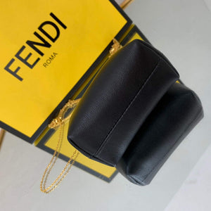 Fendi Nano First Charm Shoulder Bag 7AS051 Black - Default Title - View 9